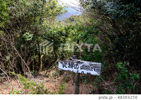 福井県敦賀市　衣掛山登山道の案内板 88303250
