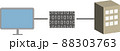 電子取引をインターネットFAXで行っているイラスト 88303763