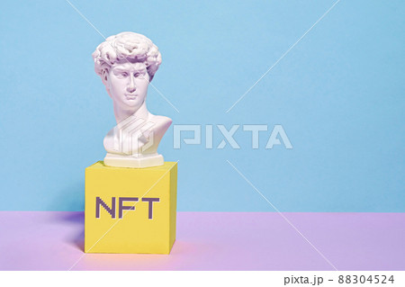 NFT technology virtual art on the internet transactions blockchain NFT technology virtual art on the internet transactions blockchain 88304524