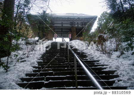 雪の金剛輪寺2022年1月 雪の金剛輪寺2022年1月 88310569
