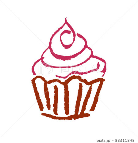 Icon in hand draw style. Drawing with wax crayons, children's creativity 88311848