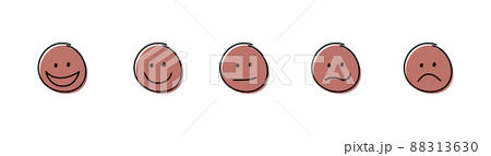 Funny emoticons. Appraisal concept. Vector 88313630