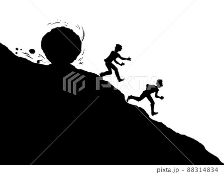Vector drawing sketch of fanny comic situation Vector drawing sketch of fanny comic situation 88314834