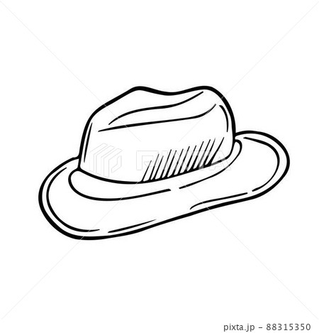 Doodle hat icon. Vector sketch illustration. 88315350