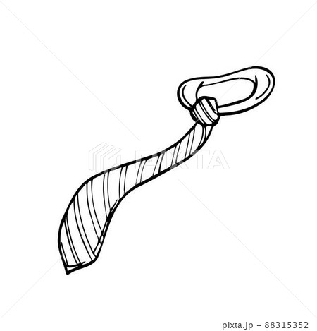 Tie Doodle, a hand drawn vector doodle illustration of a tie. 88315352
