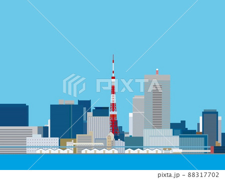 東京　東京タワー　都市風景 88317702