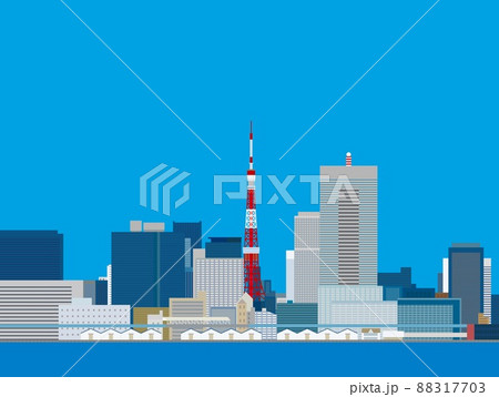 東京　東京タワー　都市風景 88317703