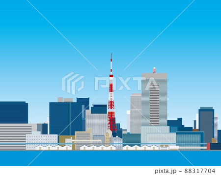東京　東京タワー　都市風景 88317704