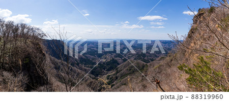 奥久慈男体山の登山道からのパノラマ風景 奥久慈男体山の登山道からのパノラマ風景 88319960
