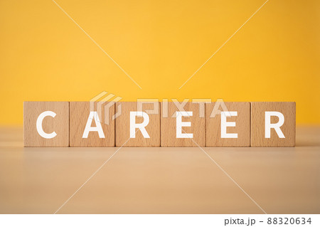 キャリアのイメージ｜「CAREER」と書かれた積み木 88320634