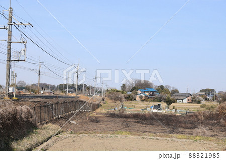 JR宇都宮線の沿線枯草火災の跡 JR宇都宮線の沿線枯草火災の跡 88321985