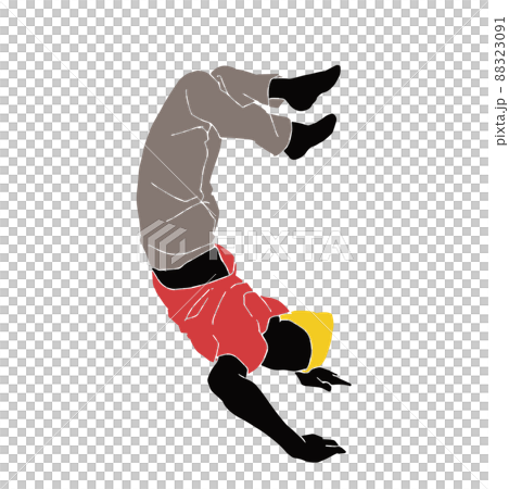 ブレイクダンスを踊る男性 88323091