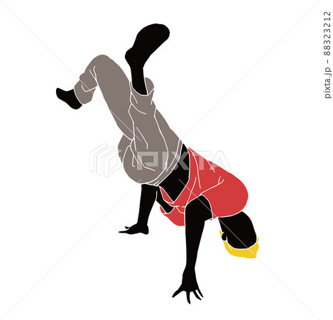 ブレイクダンスを踊る男性 88323212