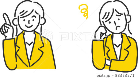 ビジネスシーンの女性のイラスト ビジネスシーンの女性のイラスト 88323571