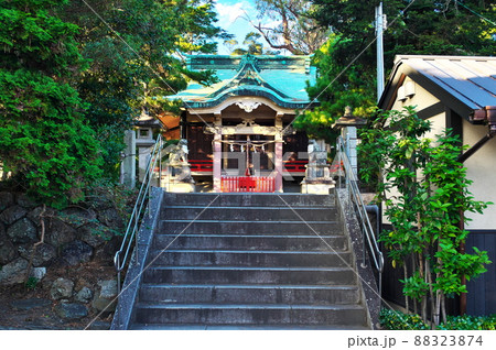 曳馬城の本丸跡（元城町東照宮）：浜松市 88323874