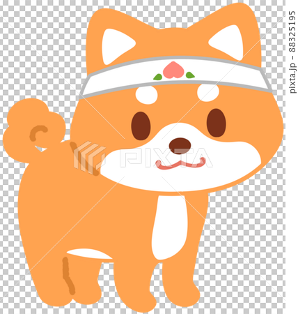 一條裹著桃子頭帶的狗 88325195