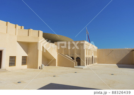 The original palace of Sheikh Abdullah bin Jassim Al Thani at the National Museum of Qatar in Doha, Qatar 88326439