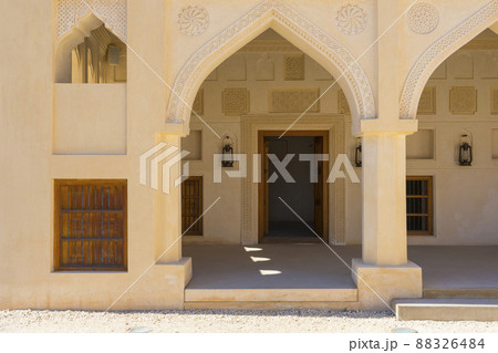 The original palace of Sheikh Abdullah bin Jassim Al Thani at the National Museum of Qatar in Doha, Qatar The original palace of Sheikh Abdullah bin Jassim Al Thani at the National Museum of Qatar in Doha, Qatar 88326484