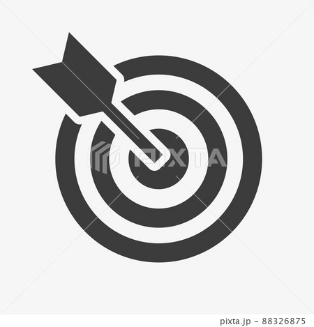 Target icon. Business goal vector black sign 88326875