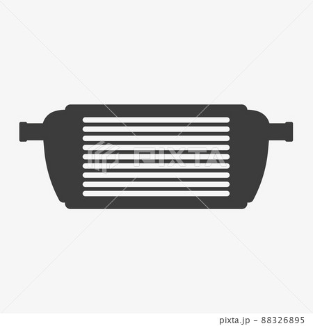 Car intercooler vector icon on white background 88326895