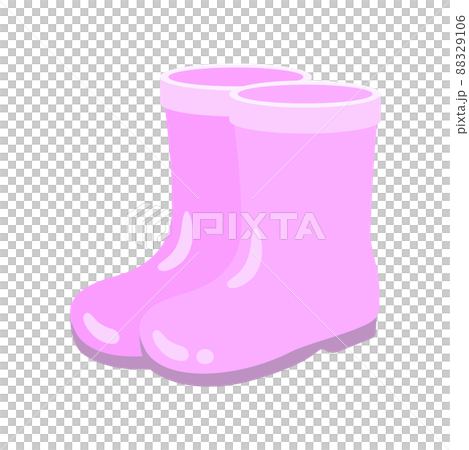 ピンク色の長靴イラストイメージ ピンク色の長靴イラストイメージ 88329106