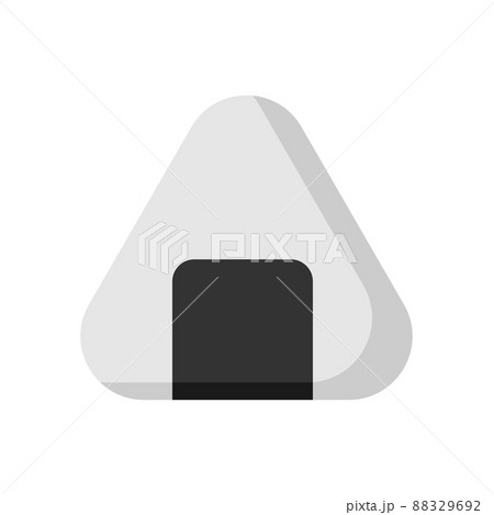 Onigiri vector icon isolated on white background Onigiri vector icon isolated on white background 88329692