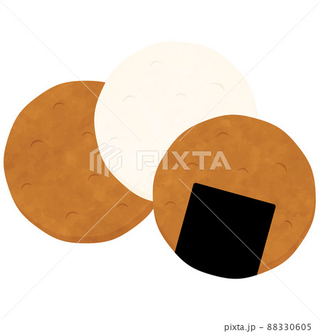 おせんべい3種セット 水彩風 おせんべい3種セット 水彩風 88330605