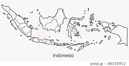 Doodle freehand drawing map of Indonesia. 88330952