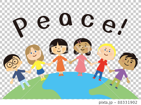 Children's world, holding hands, global peace 88331902