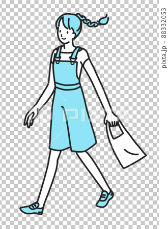 出掛ける夏の女性 出掛ける夏の女性 88332053