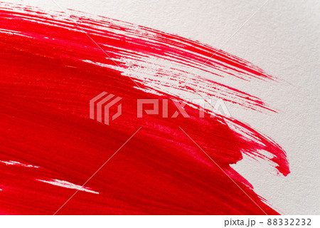 絵具を塗る　赤色 88332232