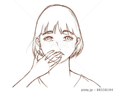 漫画スケッチ(欠伸) 漫画スケッチ(欠伸) 88338194