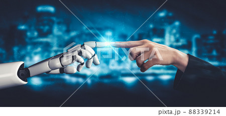 Future artificial intelligence and machine learning for AI droid robot or cyborg Future artificial intelligence and machine learning for AI droid robot or cyborg 88339214