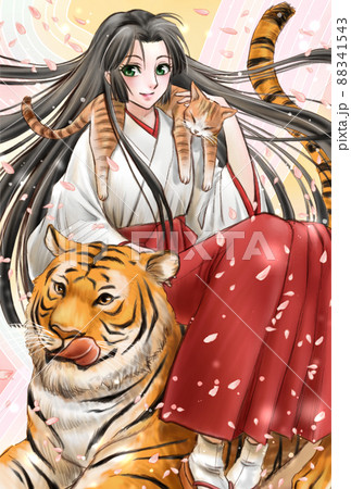 虎と巫女と猫さんと 88341543