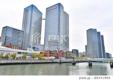 晴月橋/朝潮運河より晴海トリトンスクエア周辺を望む(東京都中央区)【2022.4】 晴月橋/朝潮運河より晴海トリトンスクエア周辺を望む(東京都中央区)【2022.4】 88341969