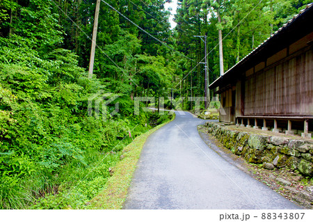 【島根】初夏の石見銀山 石見銀山街道沿いの風景 【島根】初夏の石見銀山 石見銀山街道沿いの風景 88343807