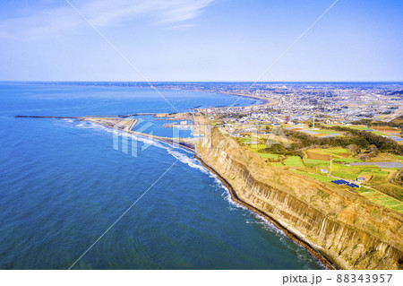 飯岡刑部岬と飯岡灯台（千葉県旭市）	 88343957