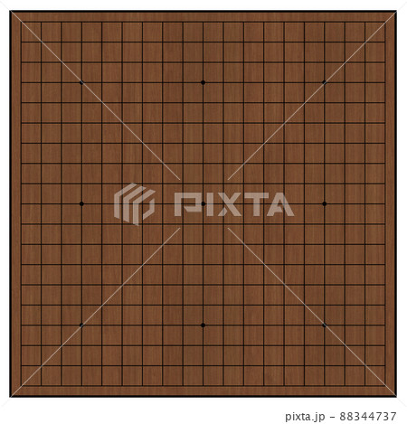 囲碁　背景素材　19路盤 88344737