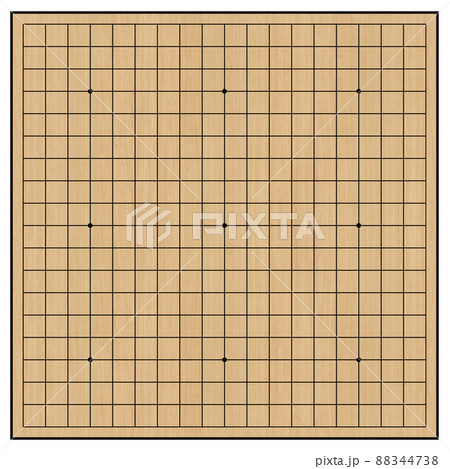 囲碁　背景素材　19路盤 88344738