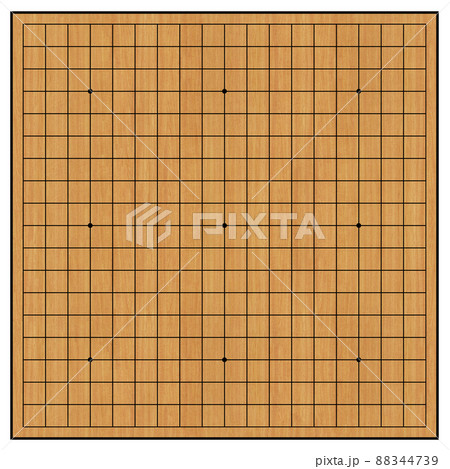囲碁 背景素材 19路盤 囲碁 背景素材 19路盤 88344739