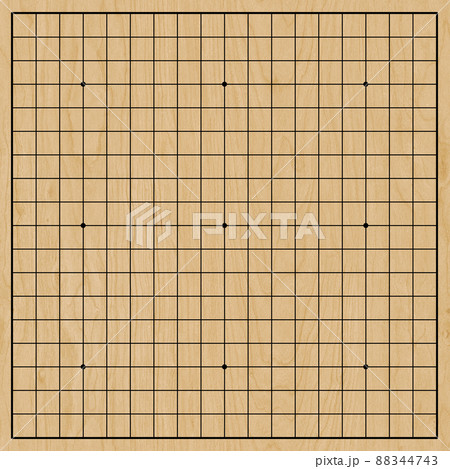 囲碁 背景素材 19路盤 囲碁 背景素材 19路盤 88344743
