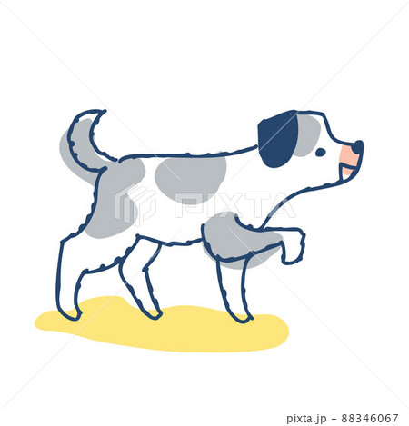 dog running right clipart