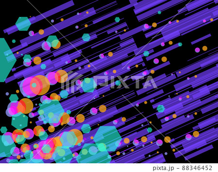 dark blue night abstract background 80e style, bright vintage retro illustration 88346452