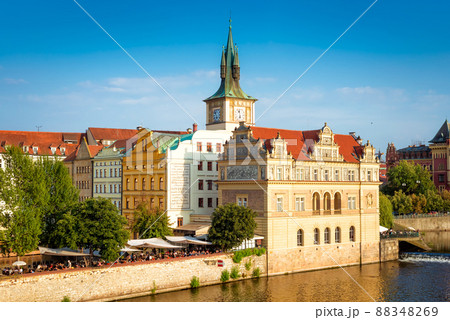 The Smetana Museum (Muzeum Bedricha Smetany) and Prague cityscape. Czech Republic 88348269