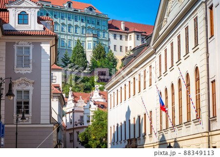 Alley in Prague Castle Area. Prague, Czech Republic 88349113