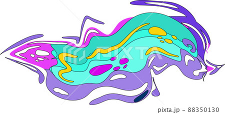 Color Liquid Wave flow element. Abstract colorful shape. Color Liquid Wave flow element. Abstract colorful shape. 88350130