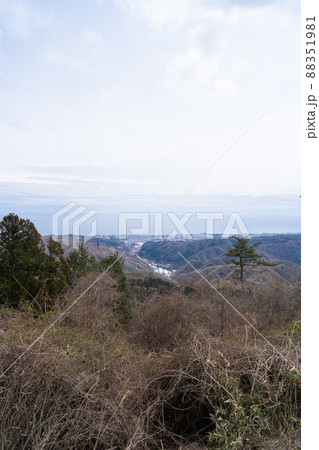 神峰山の山頂から見た景色（日立アルプス） 88351981