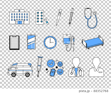 Medical illustration set 88352768