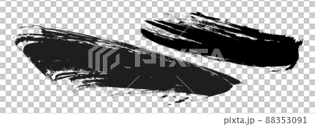 日式材質筆刷質感墨水墨刷花紋波浪紋筆觸筆刷質感 日式材質筆刷質感墨水墨刷花紋波浪紋筆觸筆刷質感 88353091