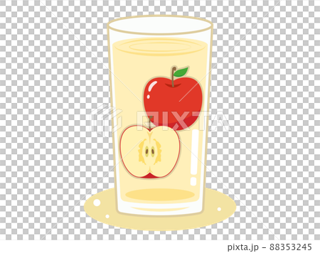 Illustration with the image of apple juice Illustration with the image of apple juice 88353245